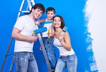 painting home with familly